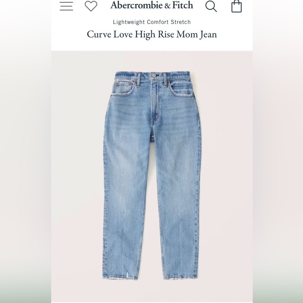 Abercrombie "The Mom High Rise" Jeans - Curve
Love Size 27 / 4 Regular